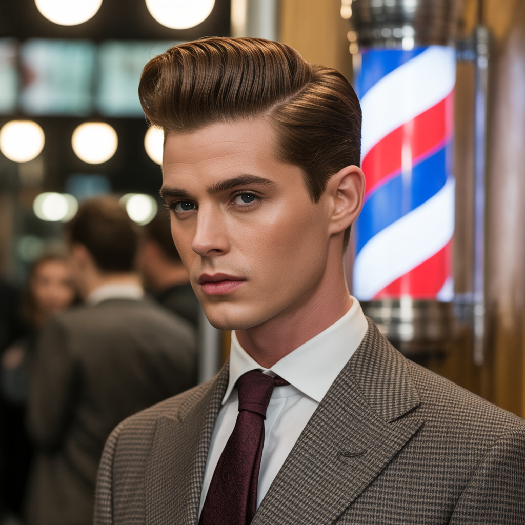 mens pompadour