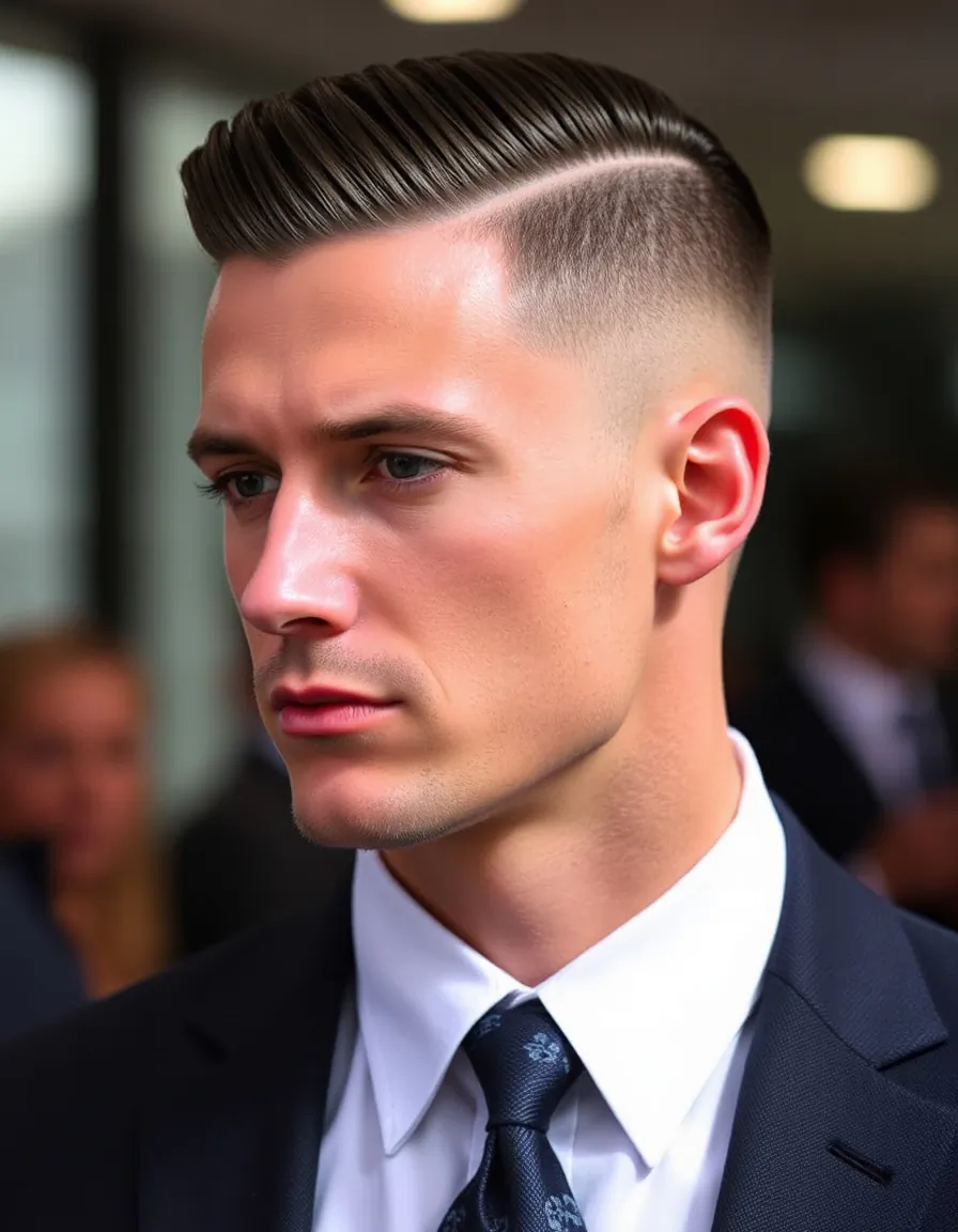 mens slicked back hair styles