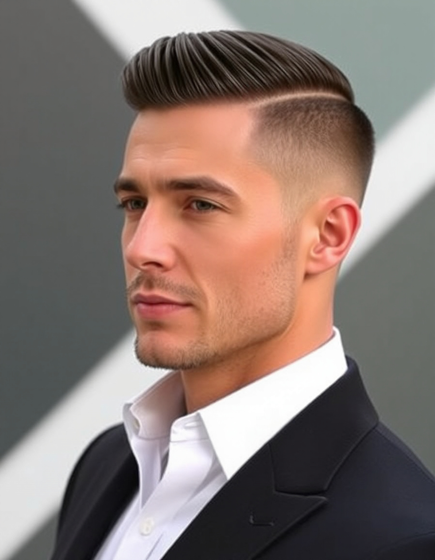 mens slicked back hair styles