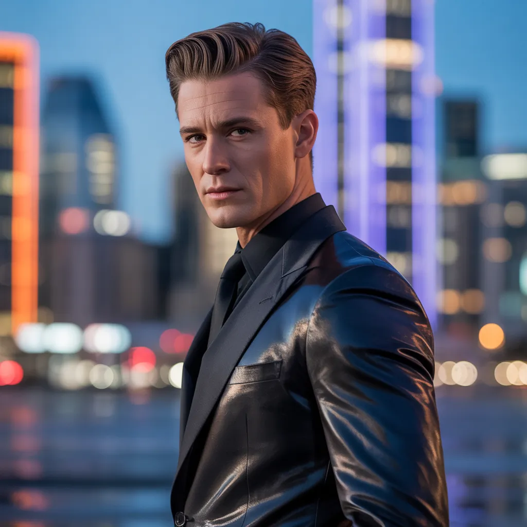 mens slicked back hair styles