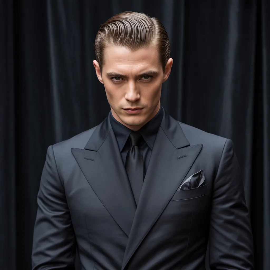 mens slicked back hair styles