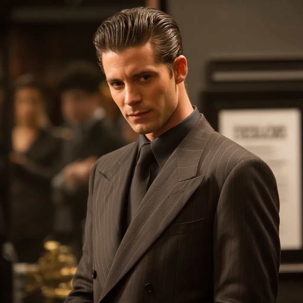 mens slicked back hair styles