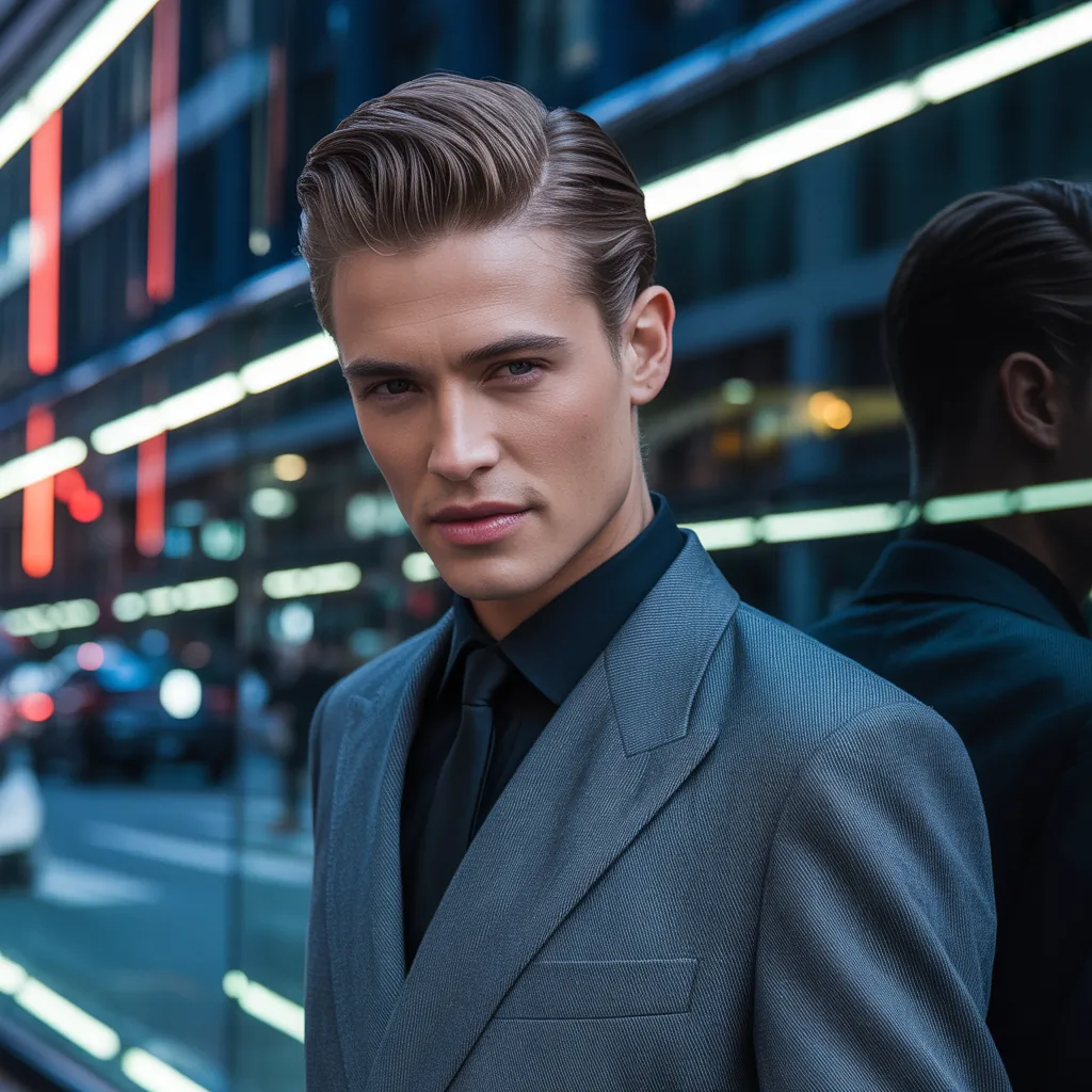 mens slicked back hairstyles