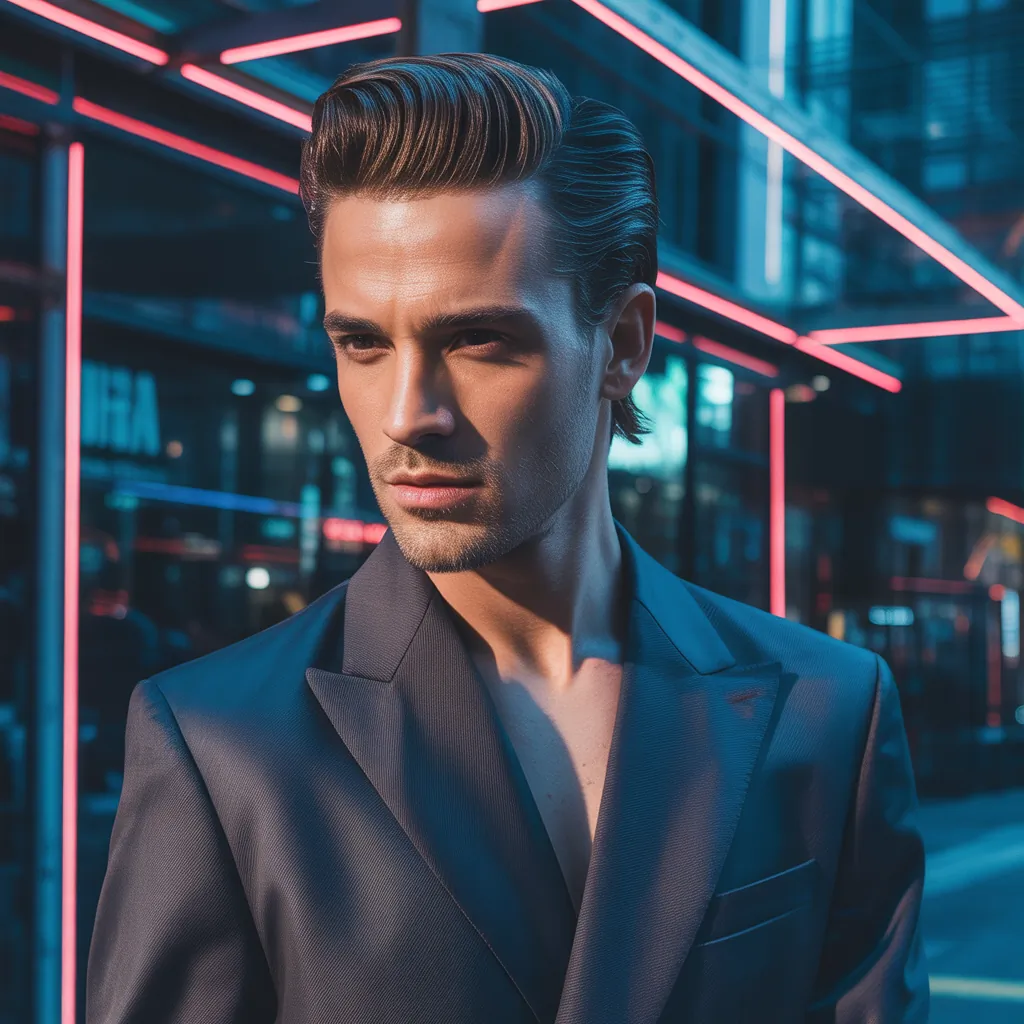 mens slicked back hairstyles