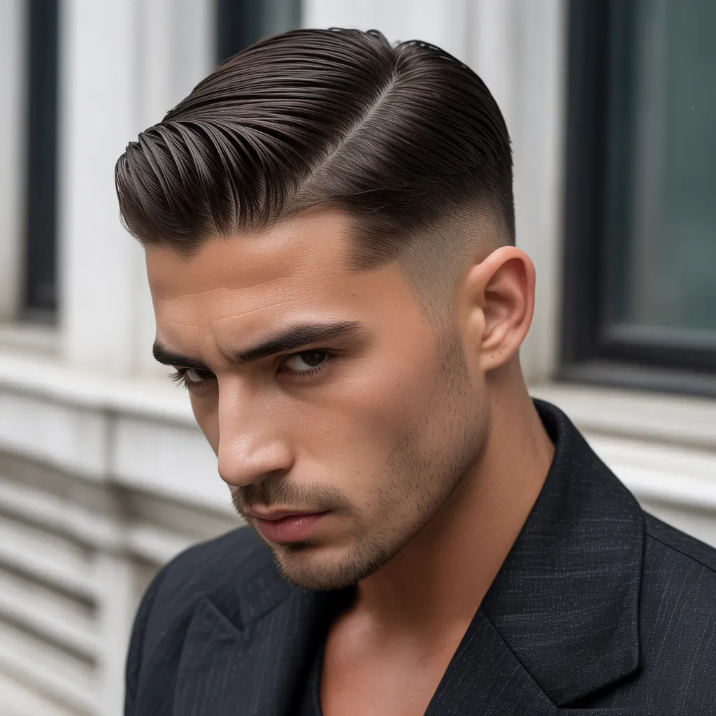 mens slicked back hairstyles