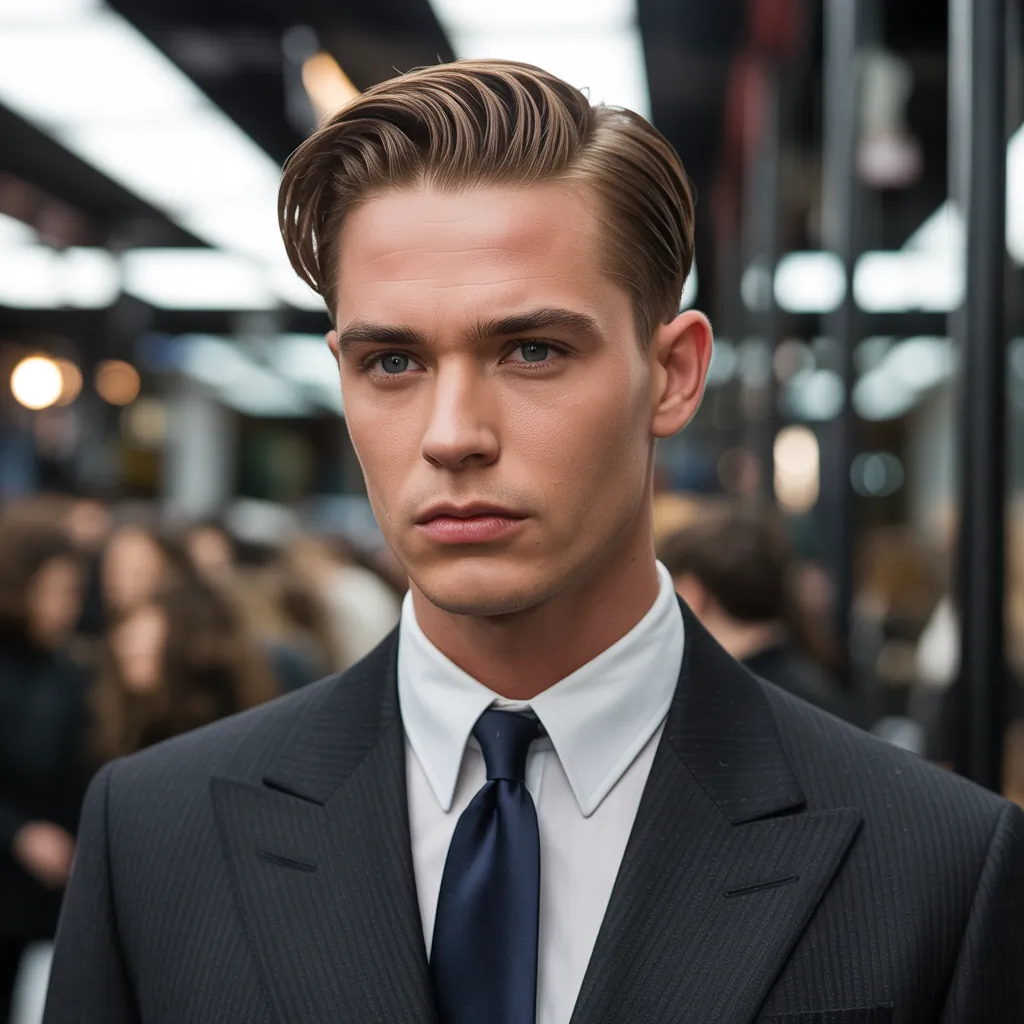 mens slicked back hairstyles