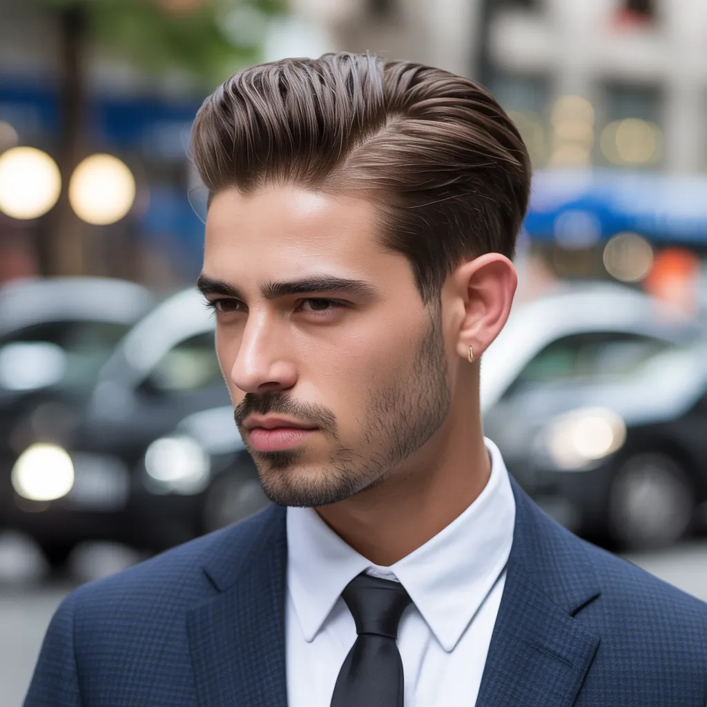 mens slicked back hairstyles