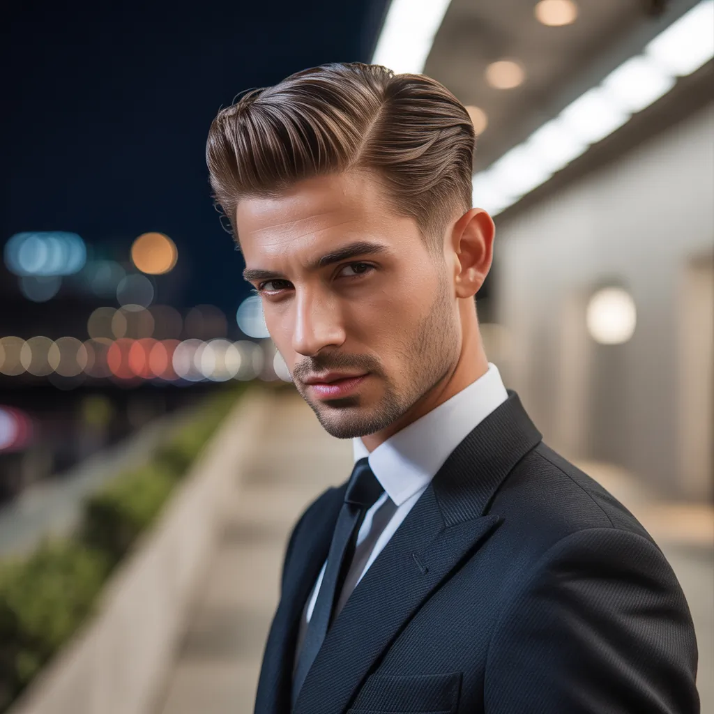 mens slicked back hairstyles