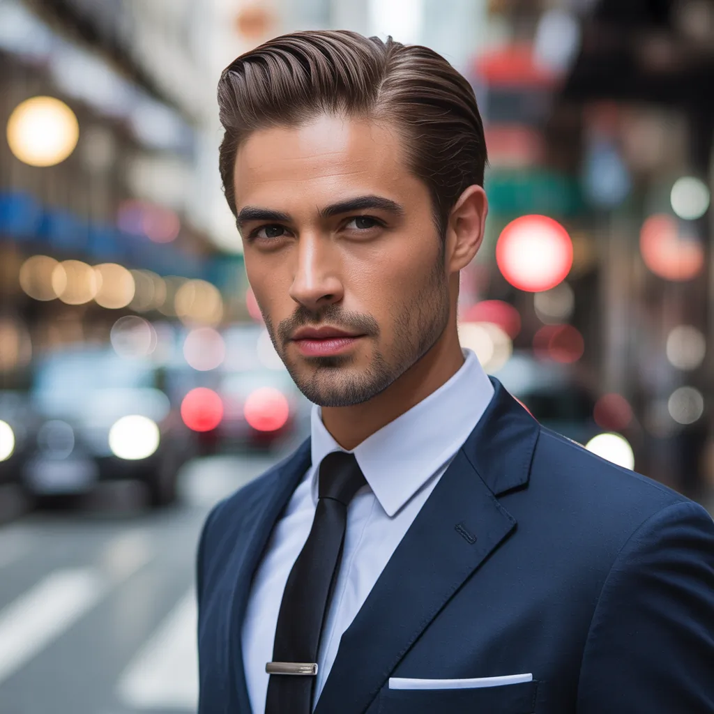 mens slicked back hairstyles