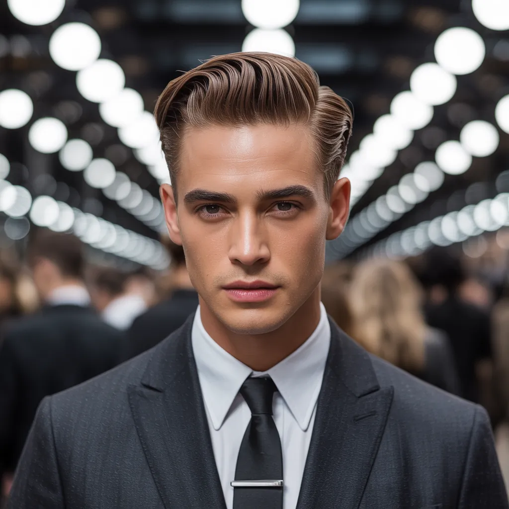 mens slicked back hairstyles