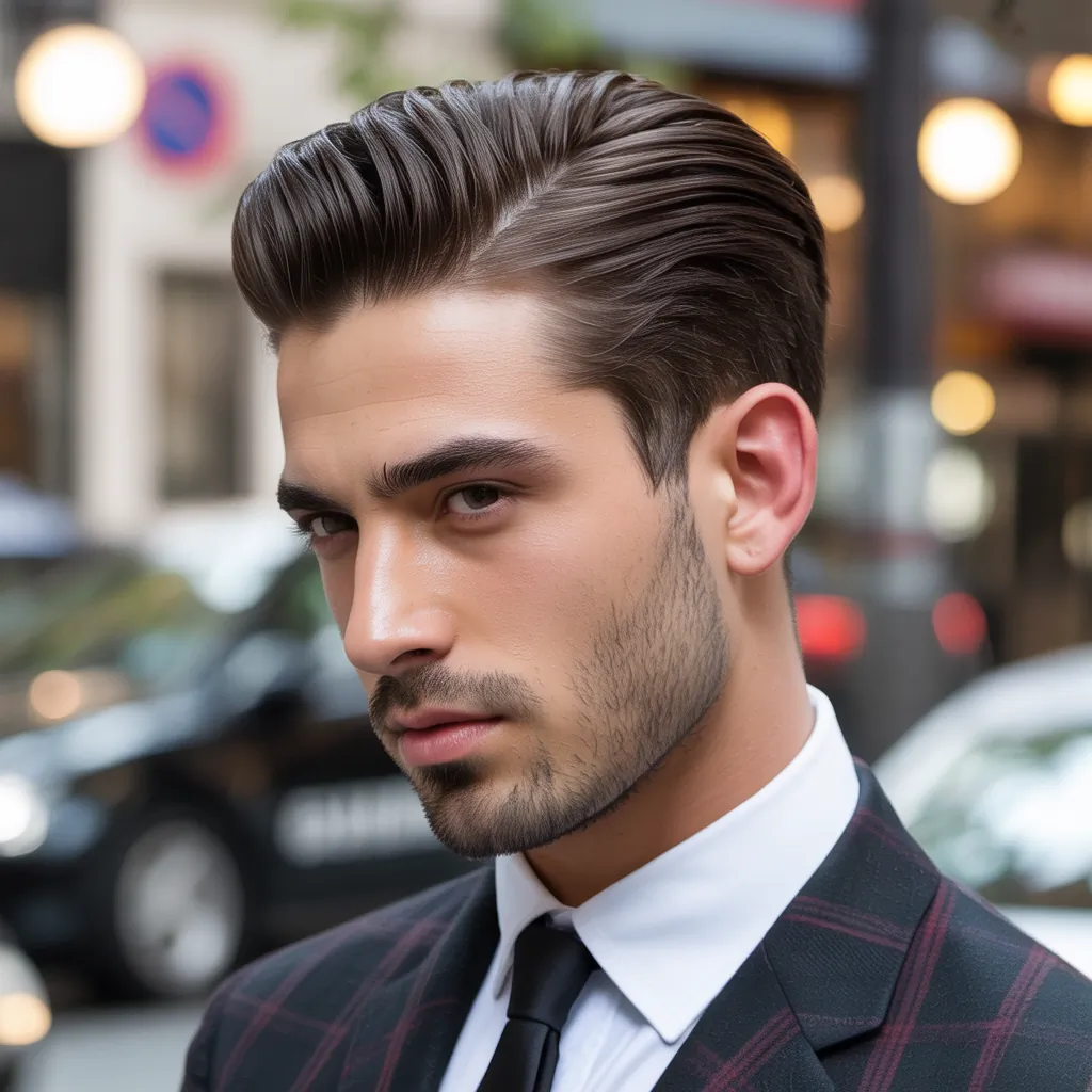 mens slicked back hairstyles