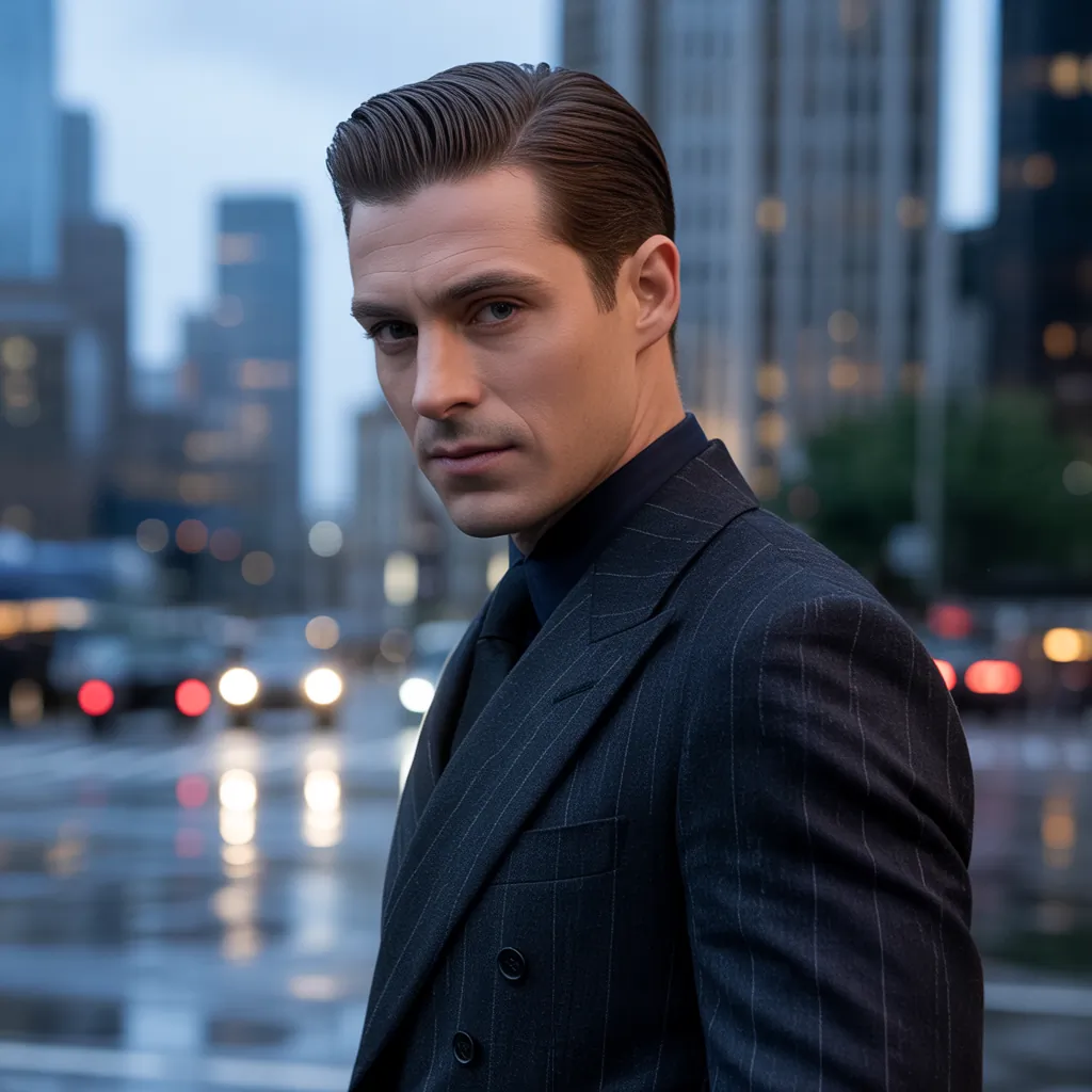 mens slicked back hairstyles