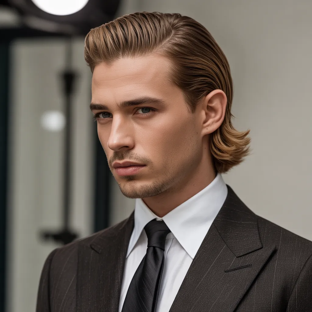 mens slicked back hairstyles