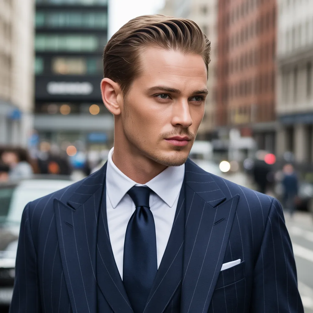mens slicked back hairstyles