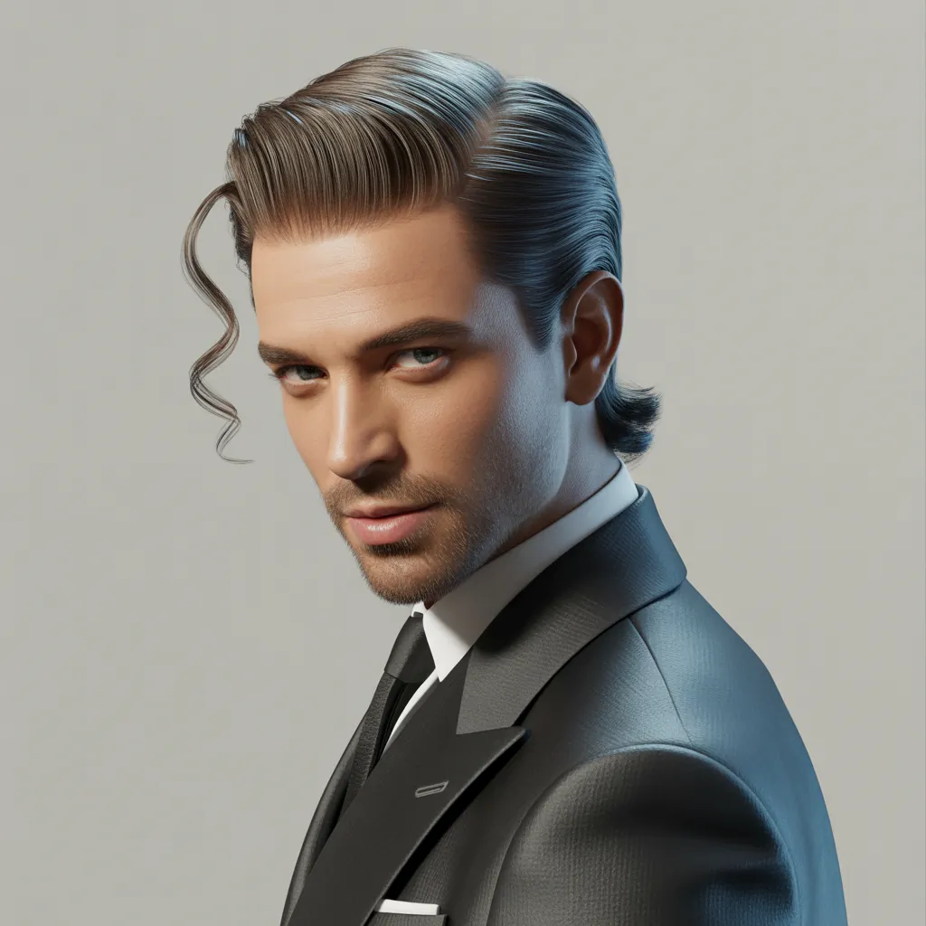 mens slicked back hairstyles