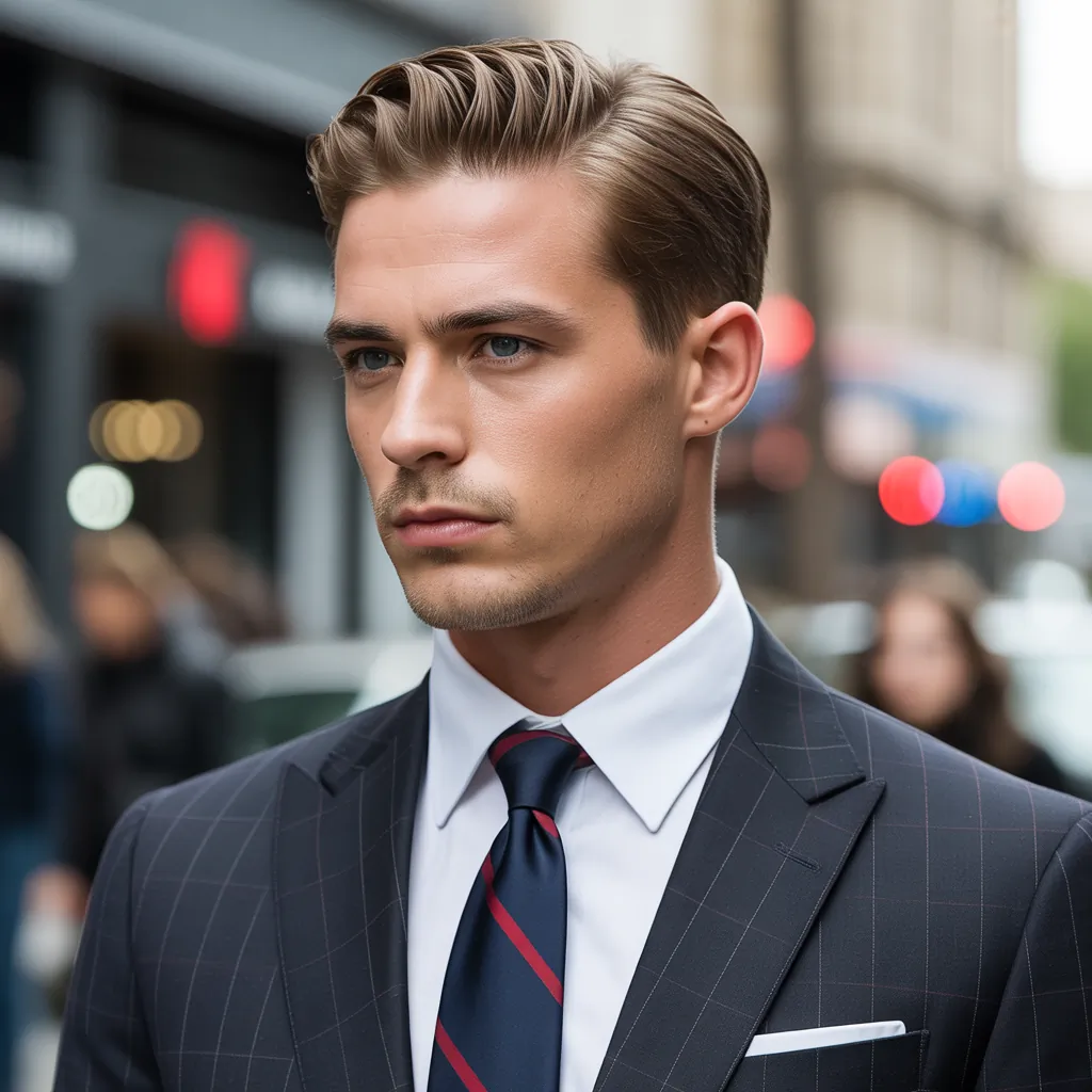 mens slicked back hairstyles
