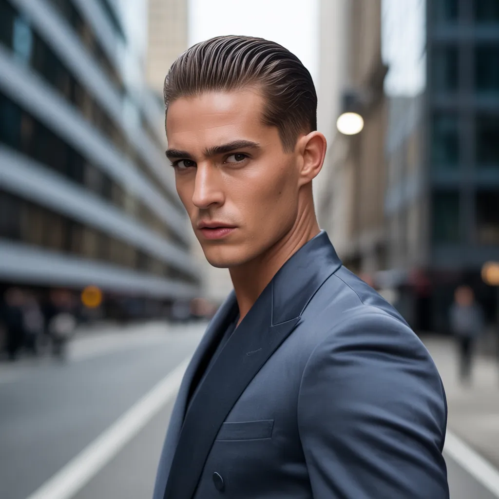 mens slicked back hairstyles