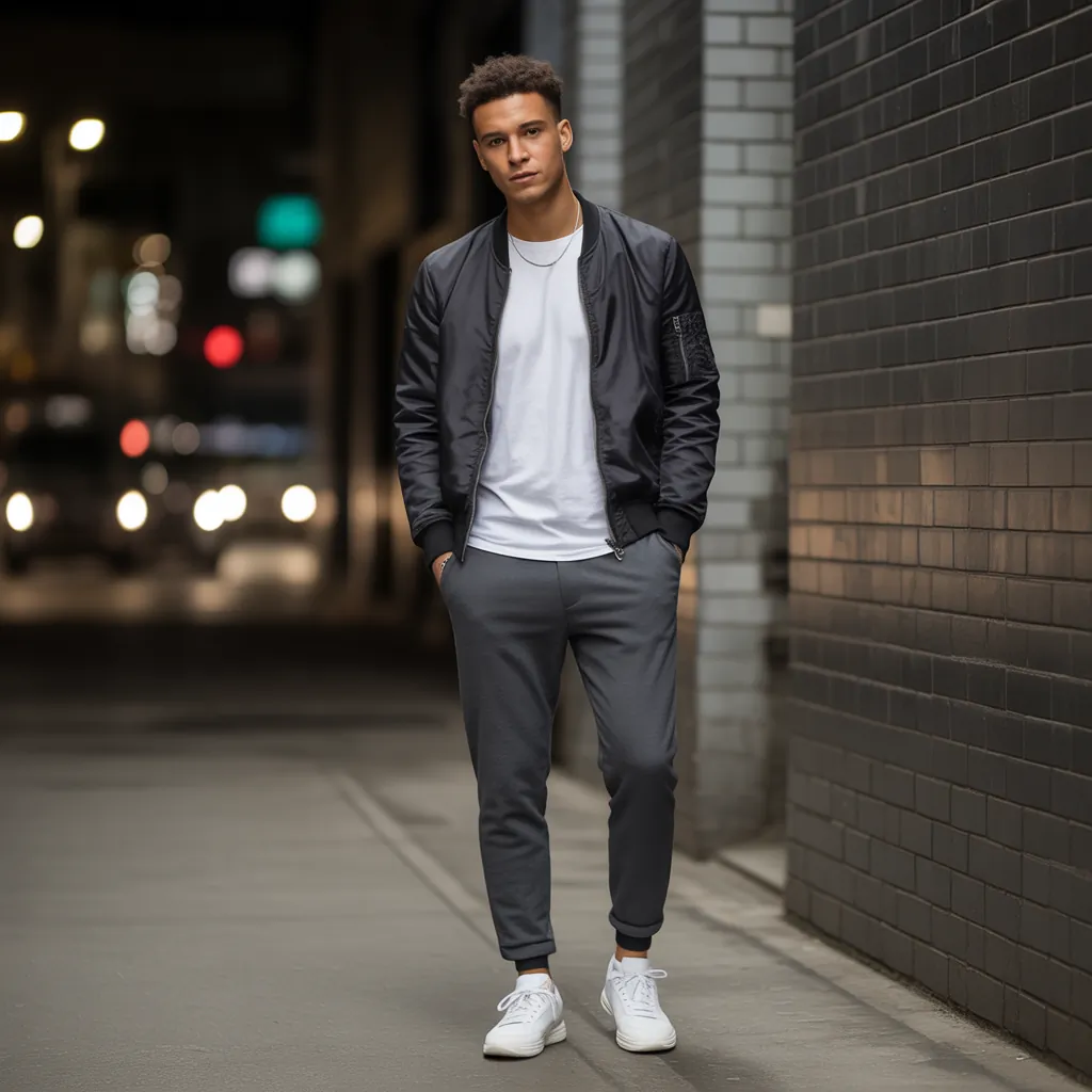 mens sweatpants outfit ideas