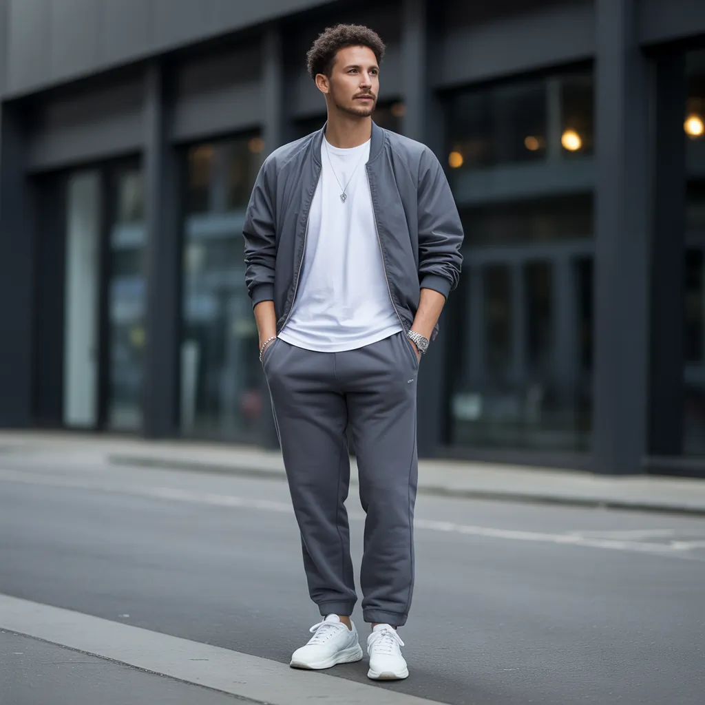 mens sweatpants outfit ideas