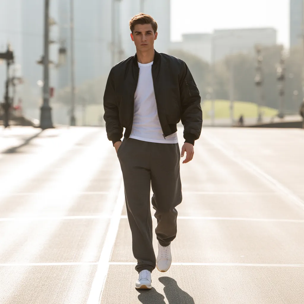 mens sweatpants outfit ideas