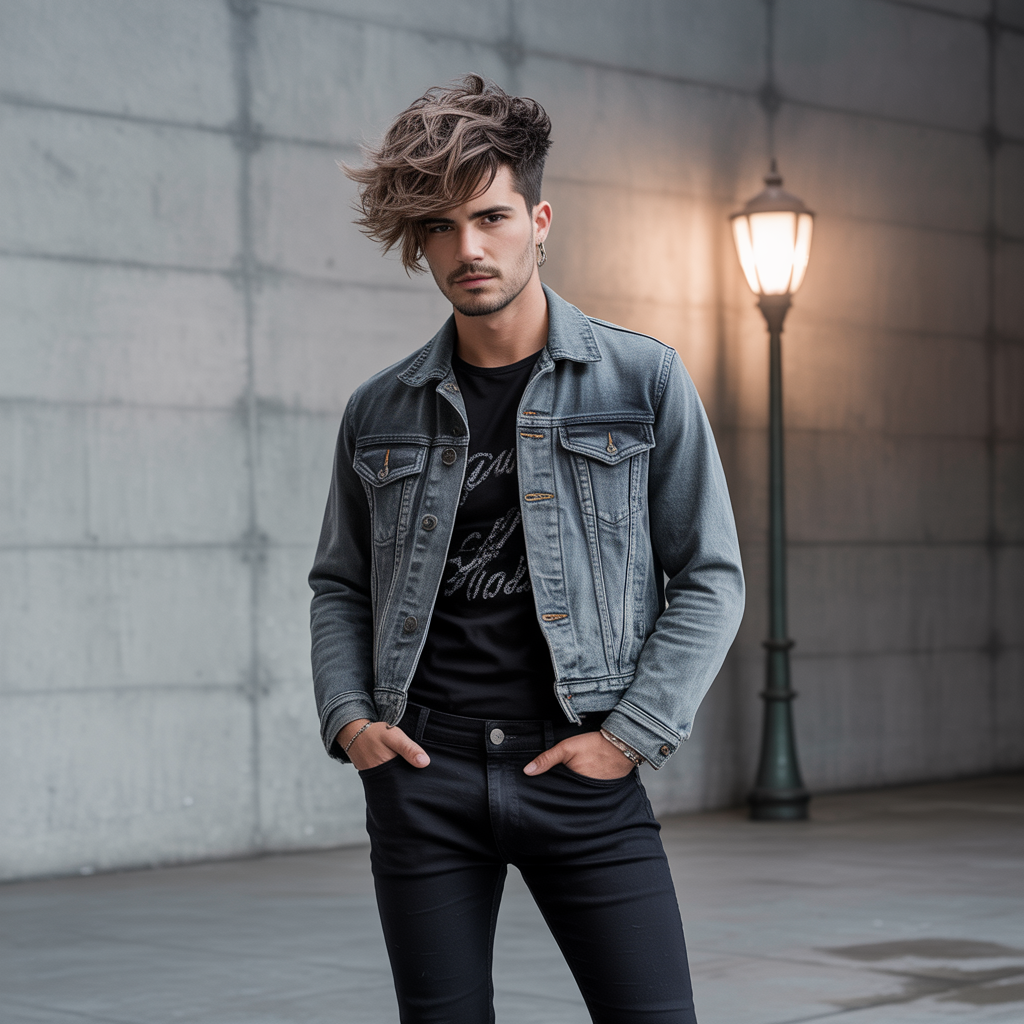 messy haircuts men