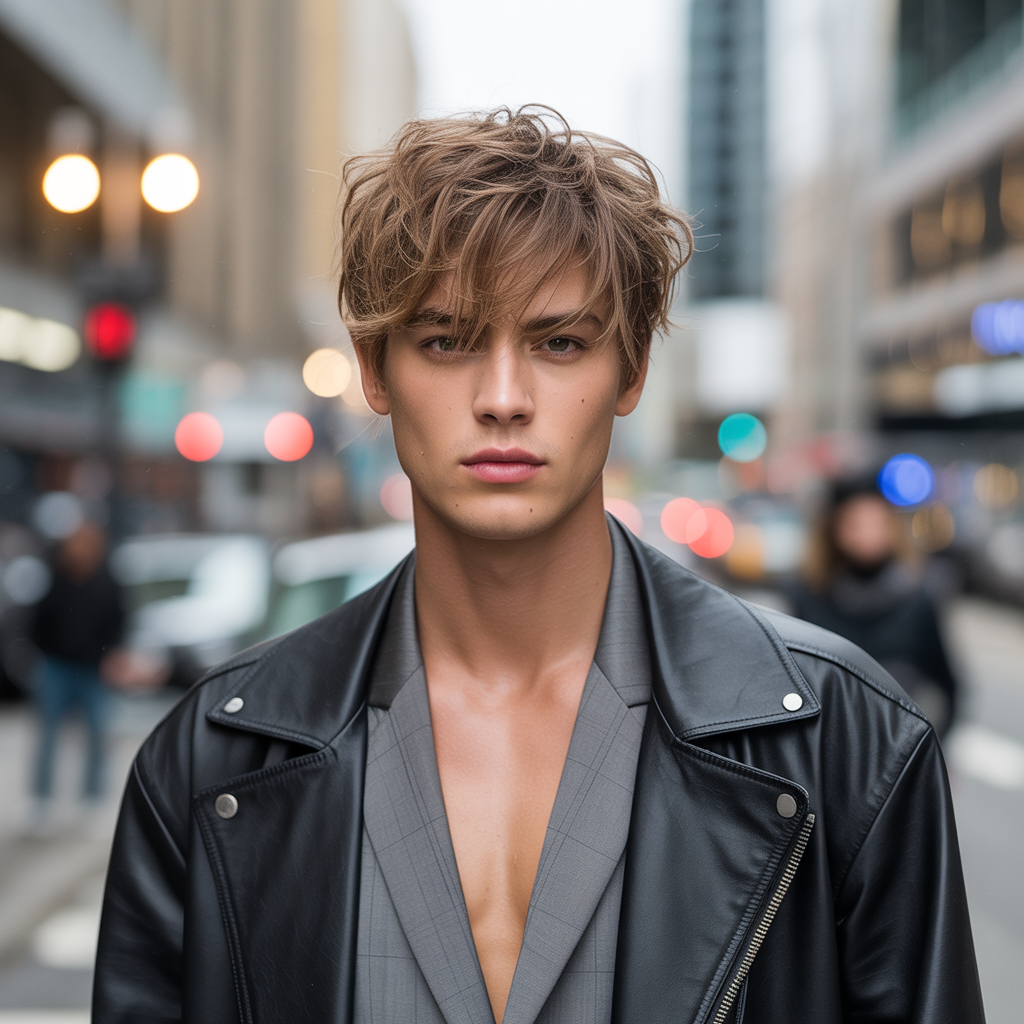 messy haircuts men