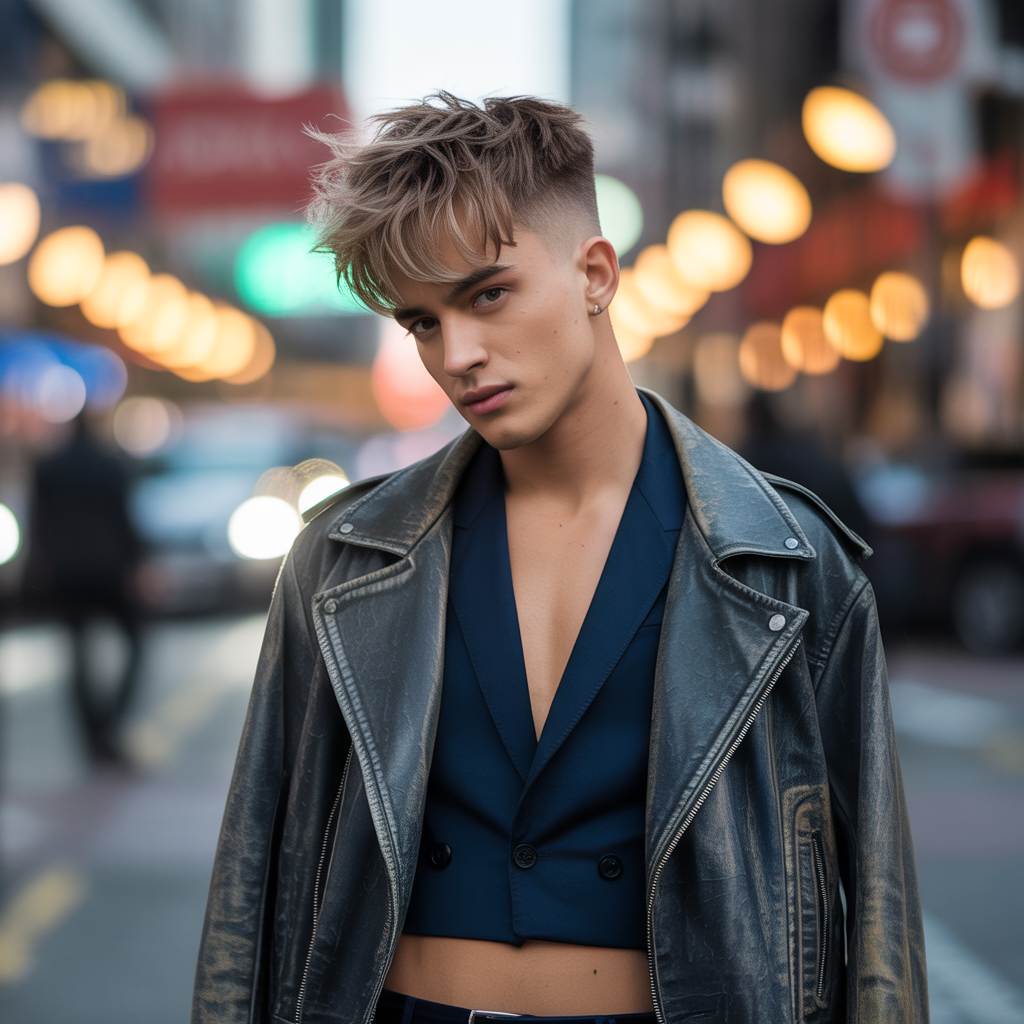 messy haircuts men