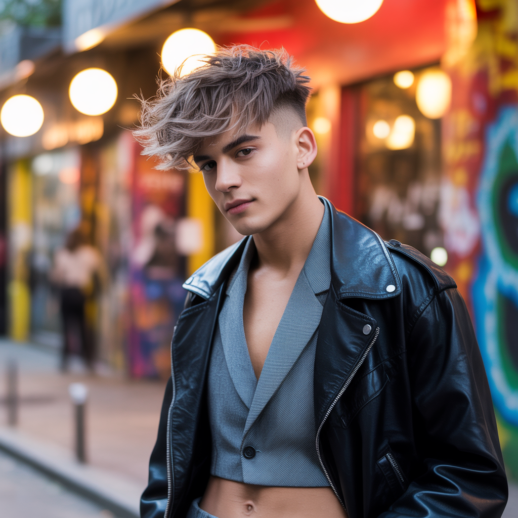 messy haircuts men