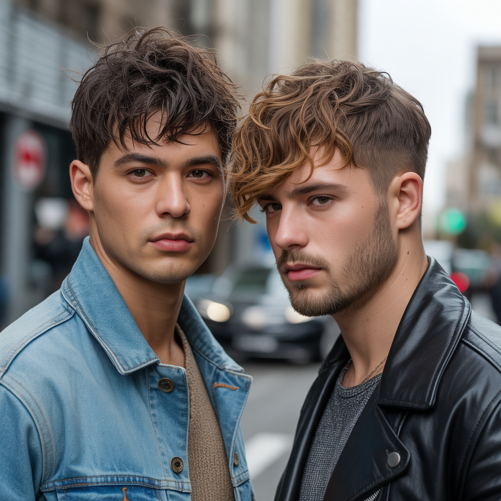 messy haircuts men