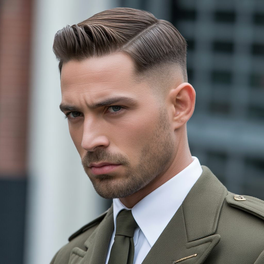military comb over