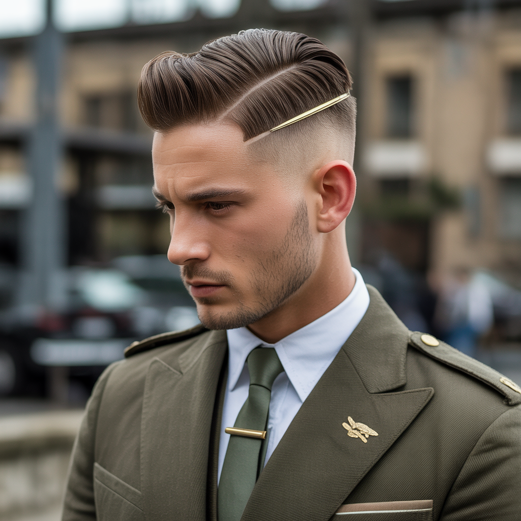 military comb over