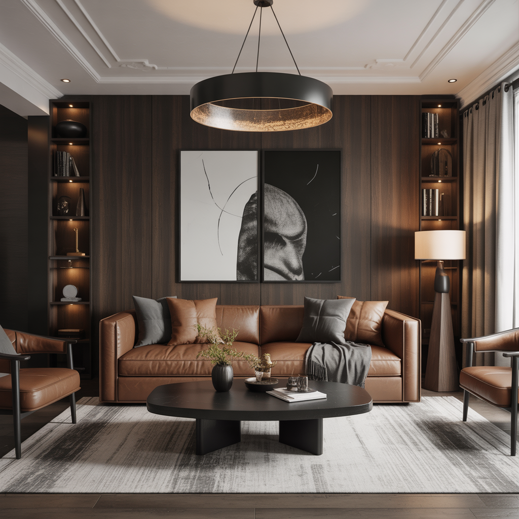 modern living room ideas for men