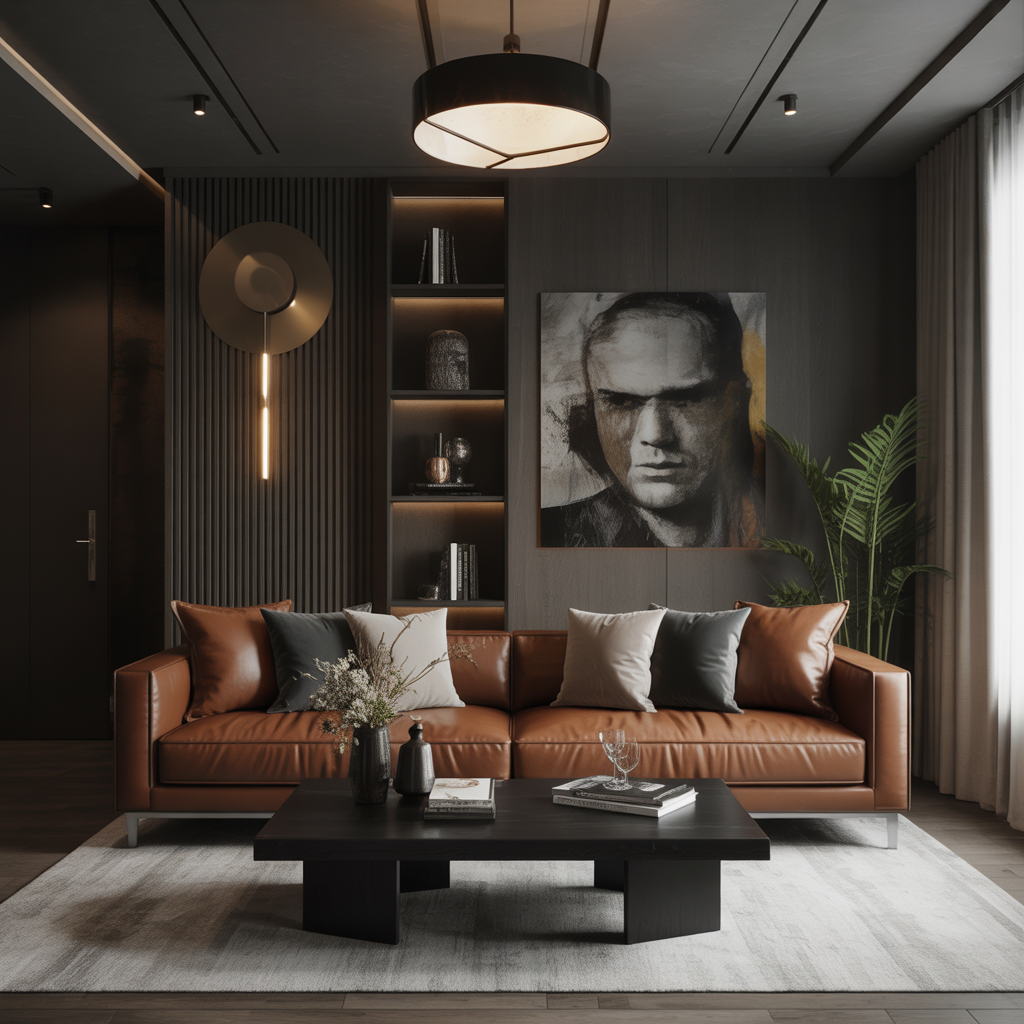 modern living room ideas for men