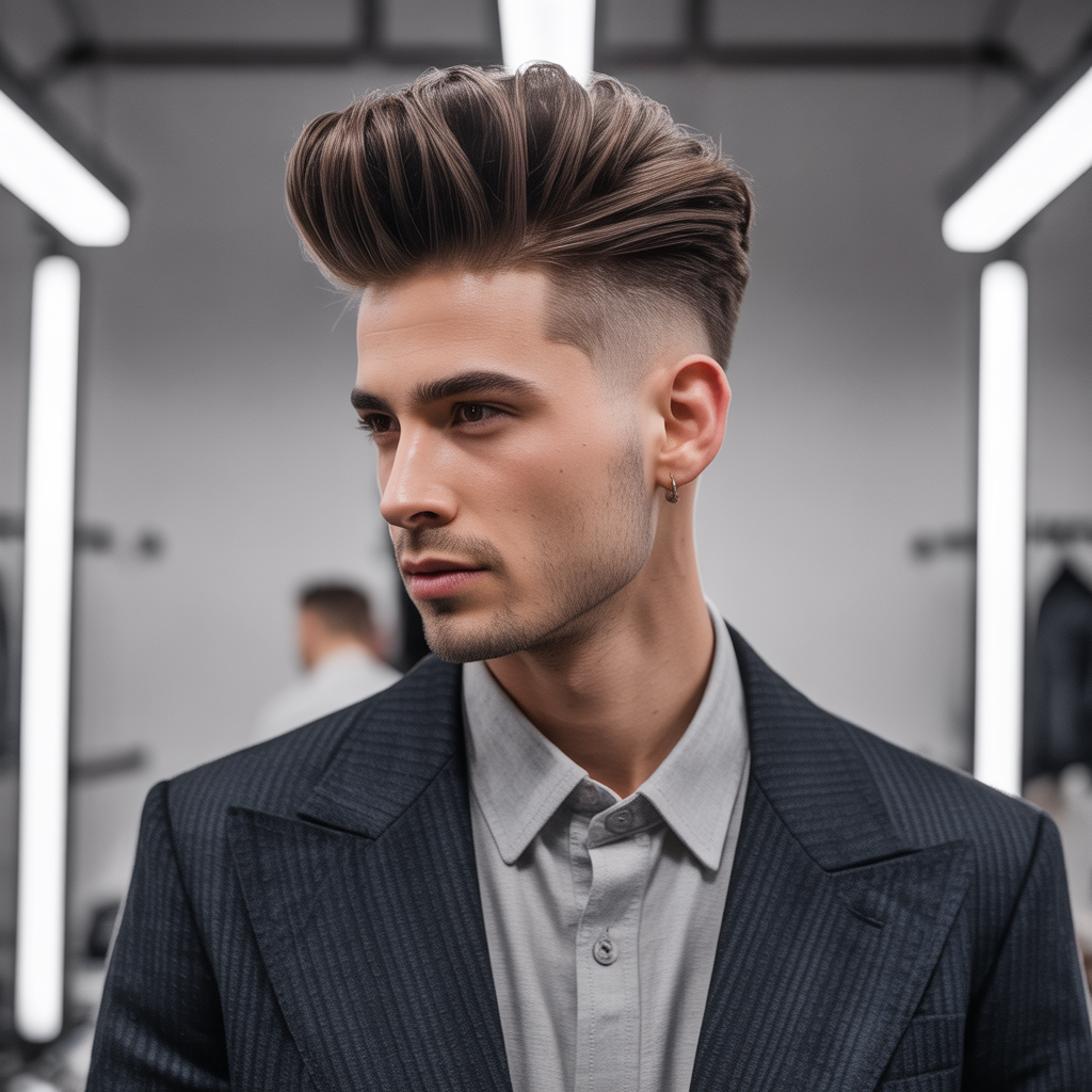 modern pompadour