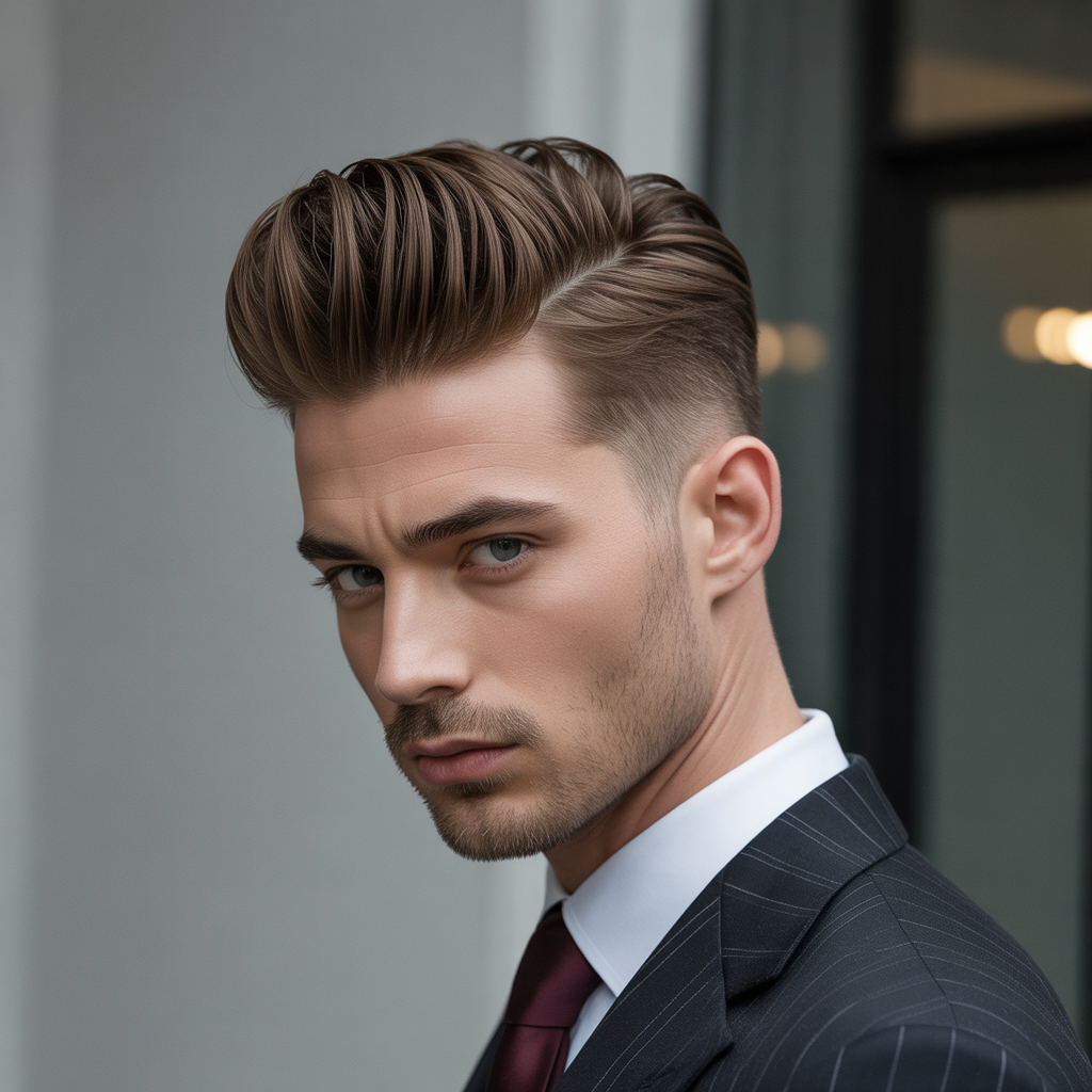 modern pompadour