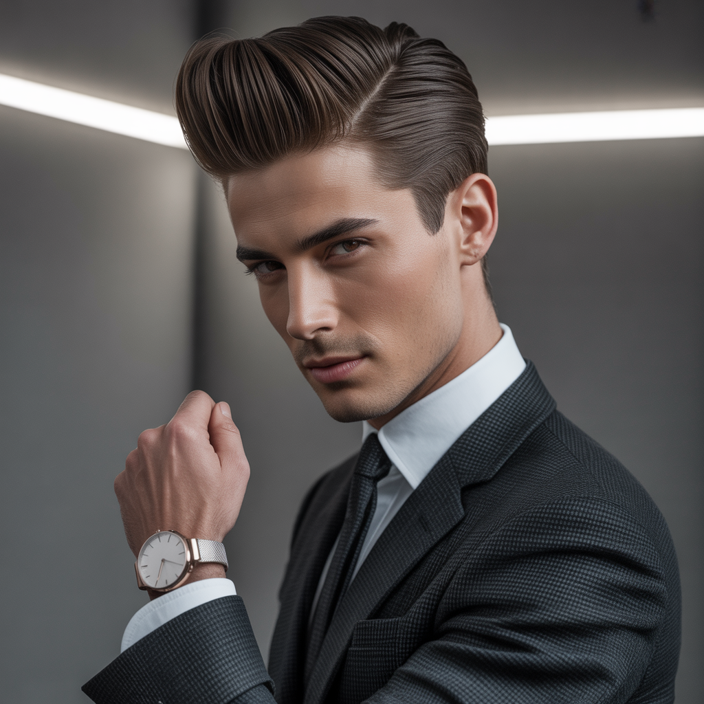 modern pompadour