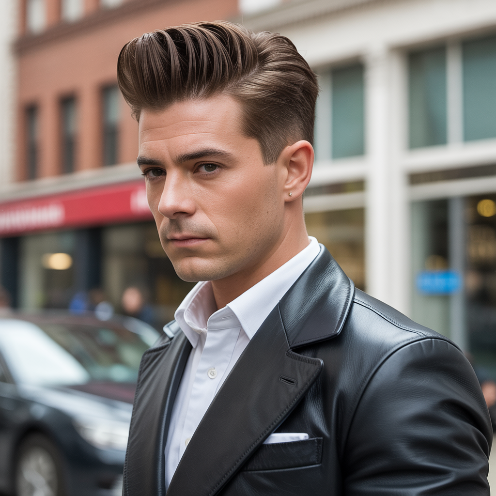 modern pompadour