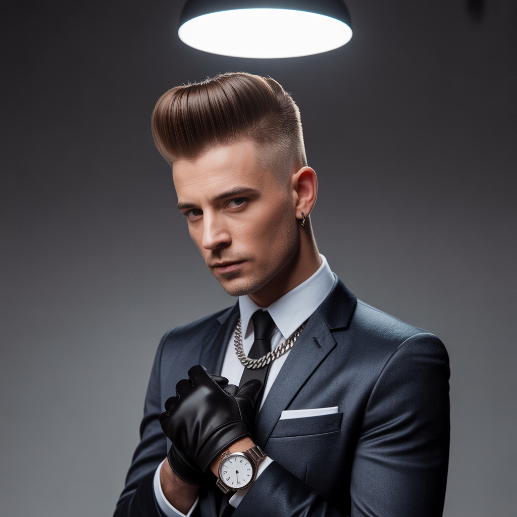 modern pompadour
