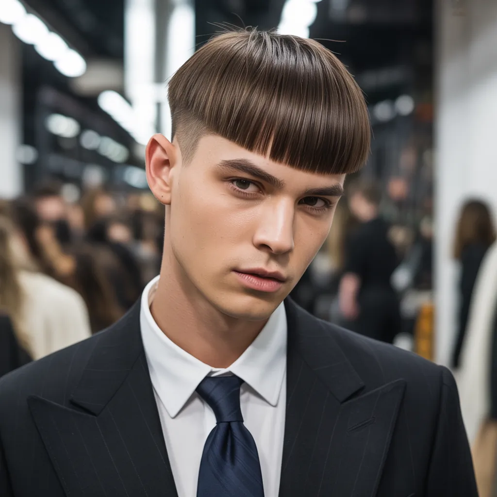 modern straight hair cuts for men