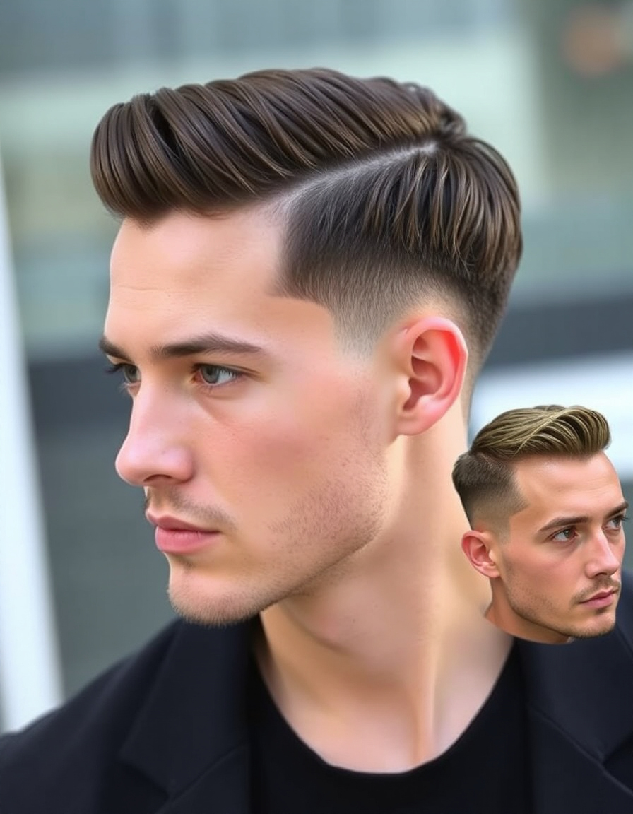 modern straight hair cuts for men