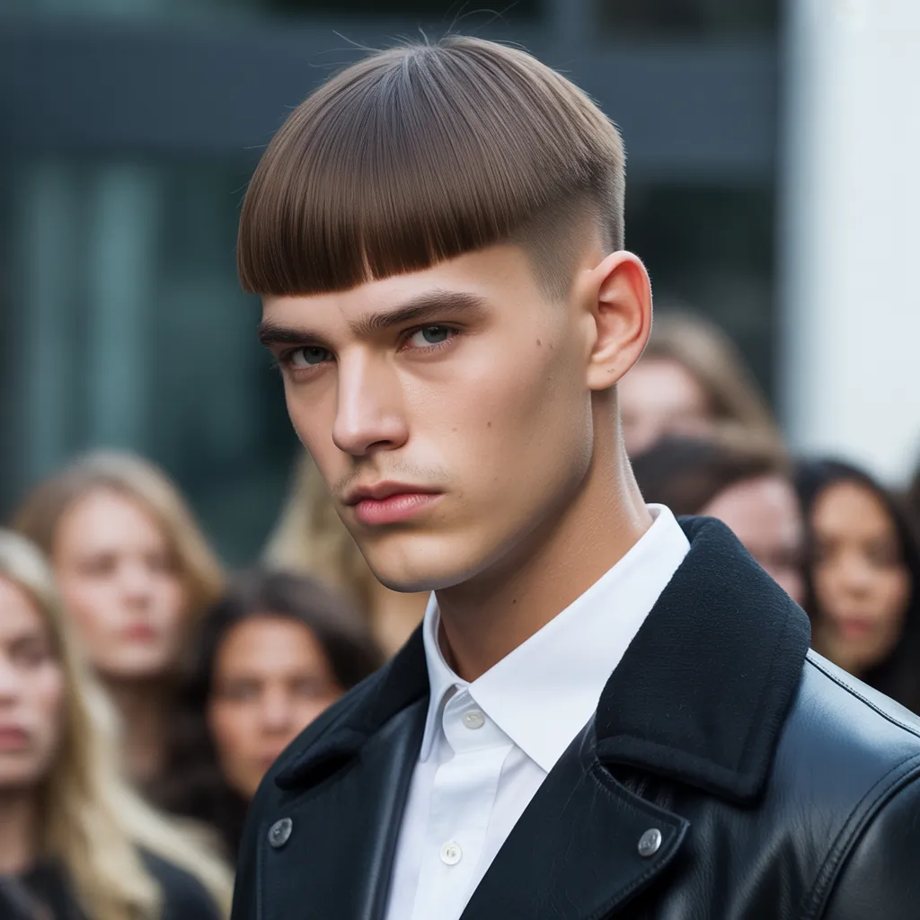 modern straight hair cuts for men