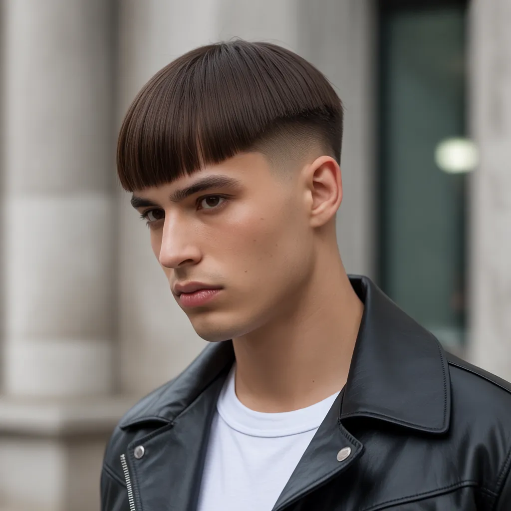 modern straight hair cuts for men
