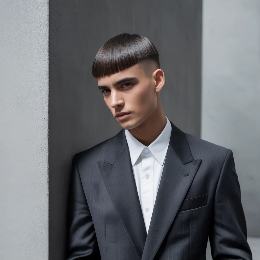 modern straight hair cuts for men