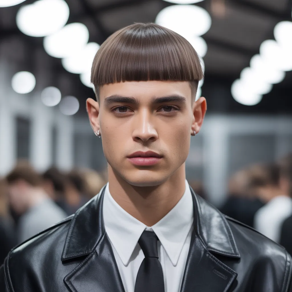 modern straight hair cuts for men