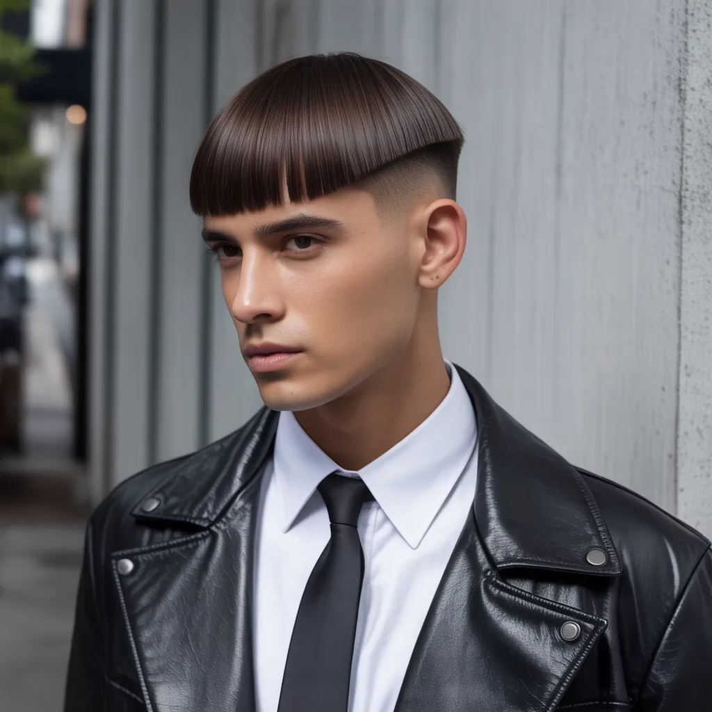 modern straight hair cuts for men