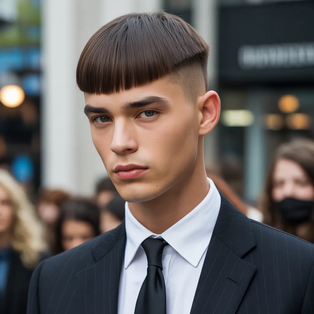 modern straight hair cuts for men