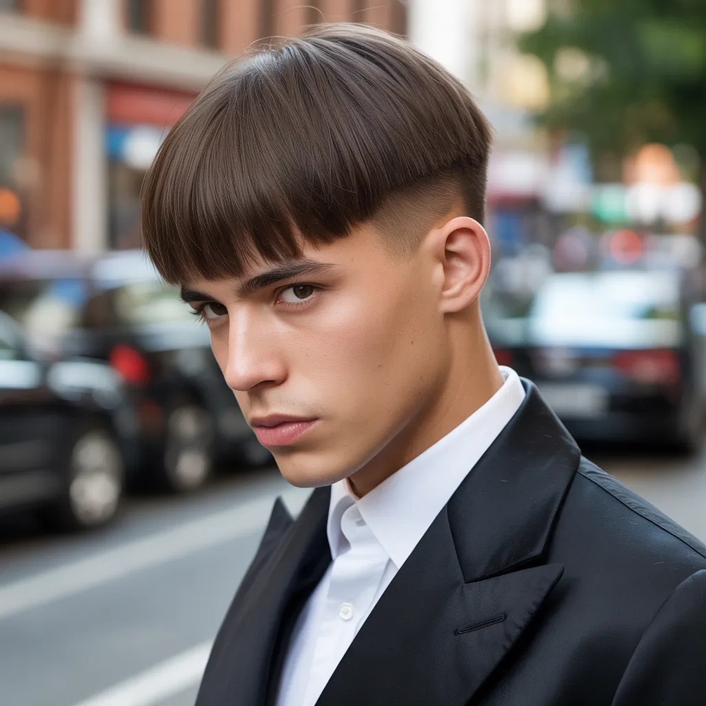 modern straight hair cuts for men