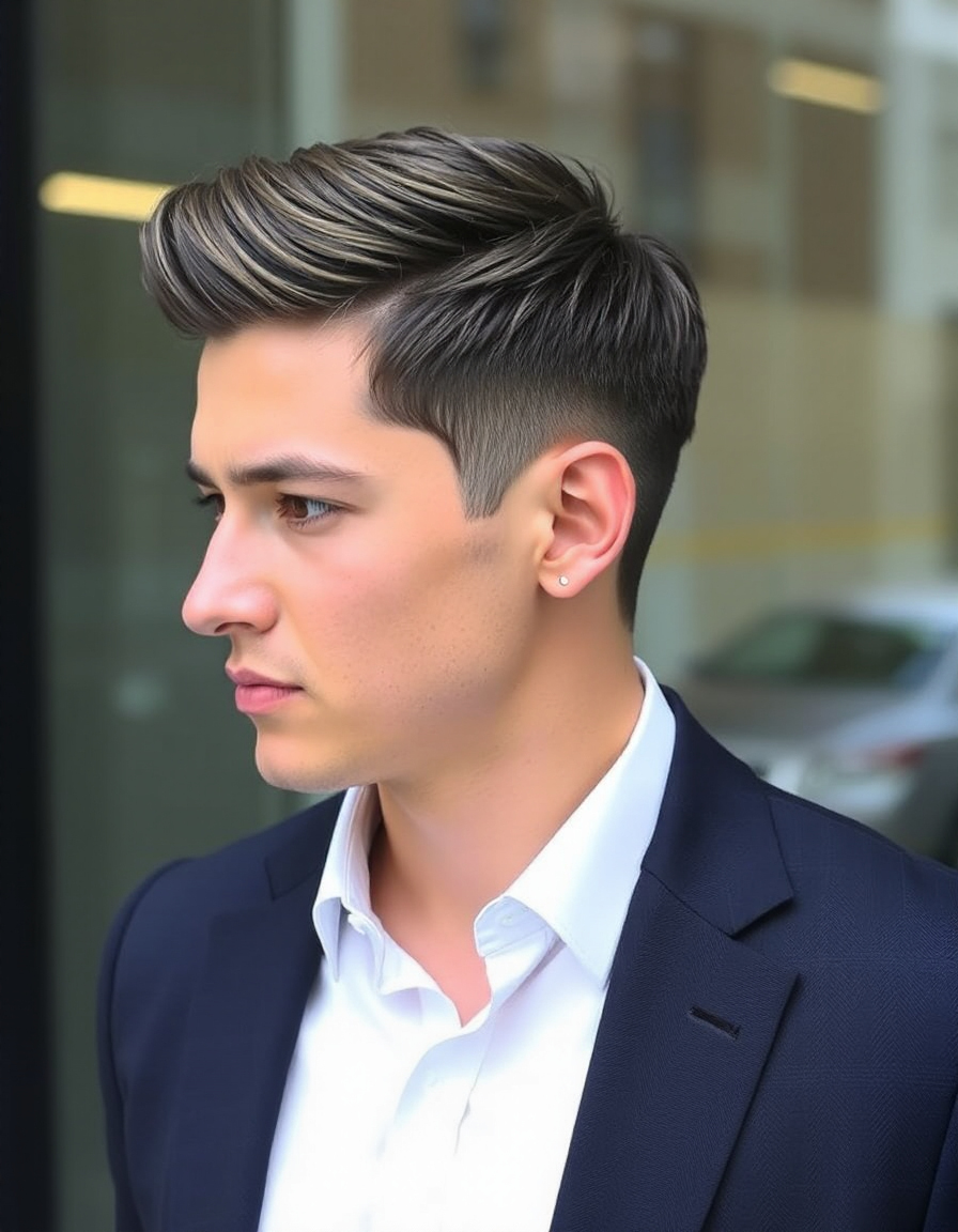 modern straight hair cuts for men