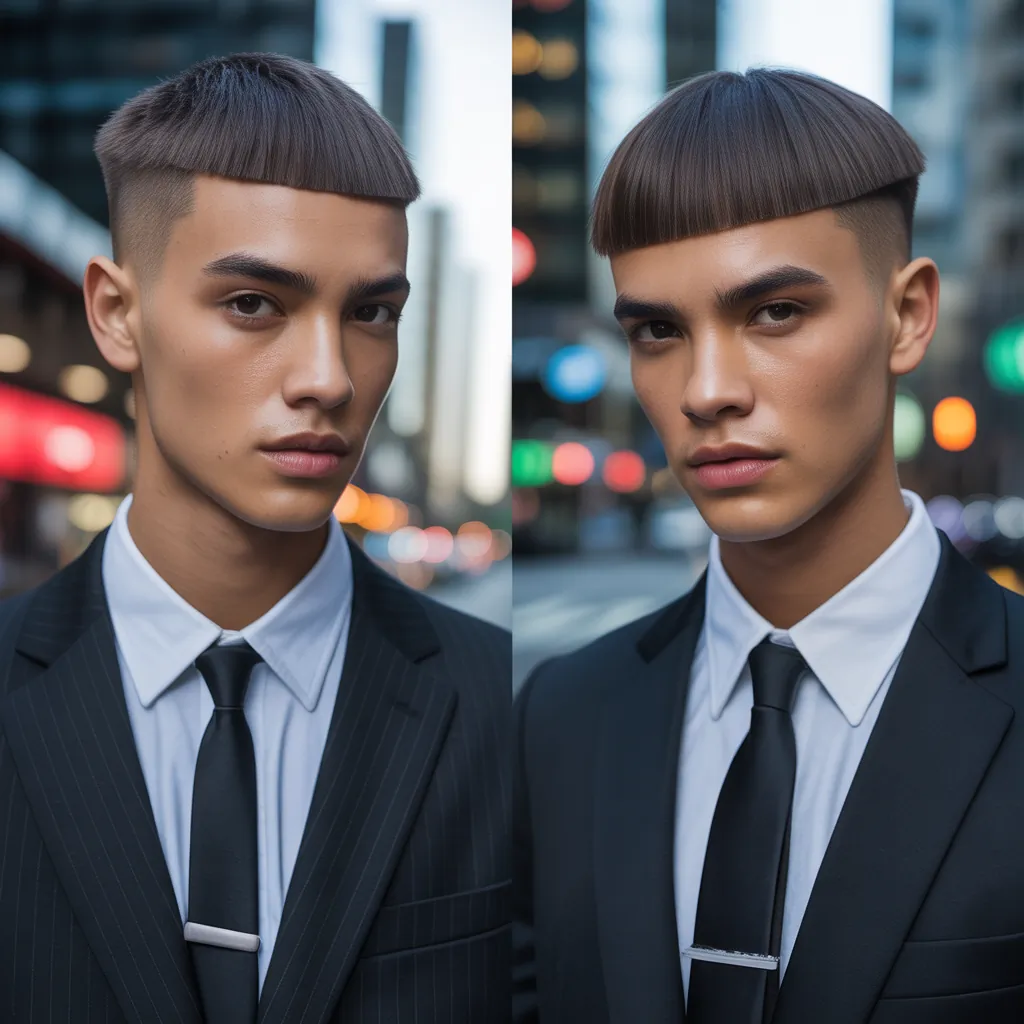 modern straight hair cuts for men
