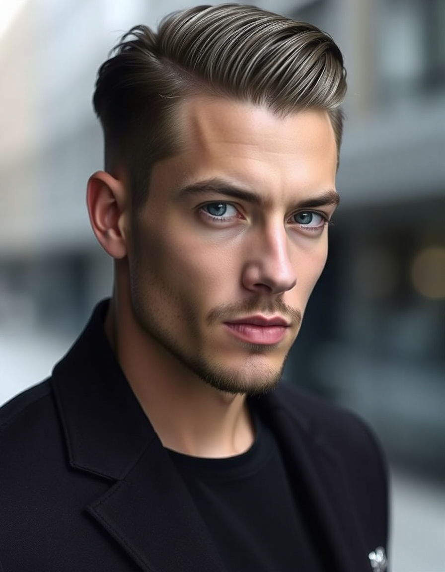 modern straight hair cuts for men